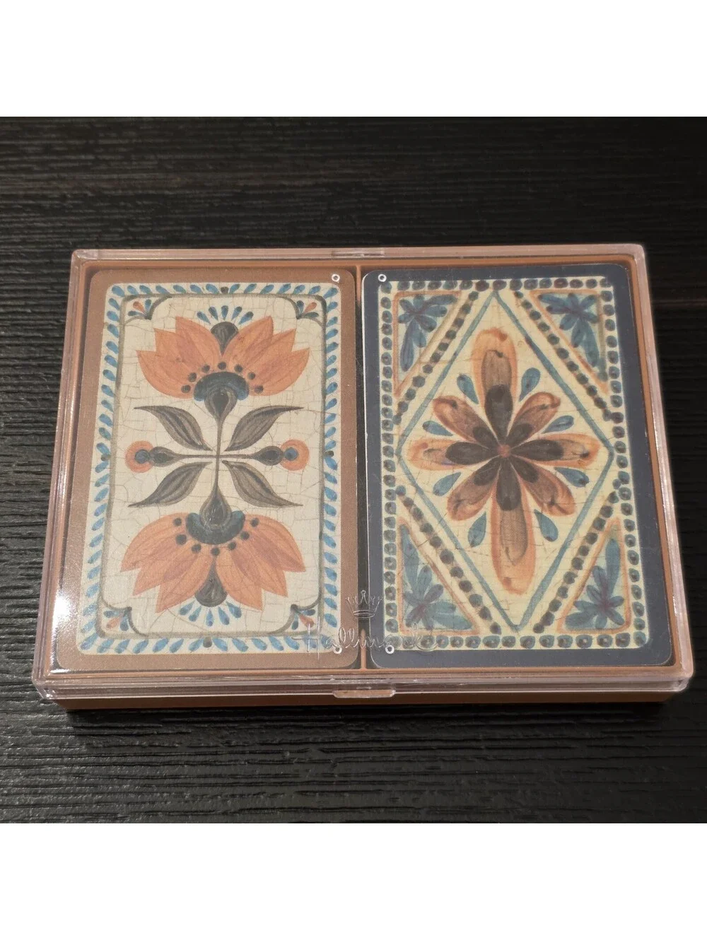 Hallmark Old World Charm Playing Cards 2 Deck Set Complete w/ Jokers Vintage VGC